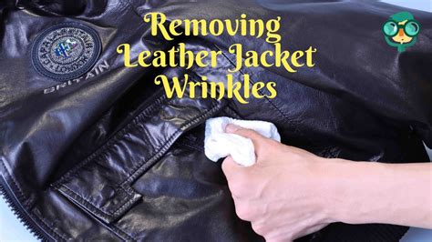 how to remove wrinkles from leather jacket.